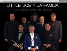 Tablet Screenshot of littlejoeylafamilia.com